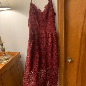 Astr the label lace mini dress